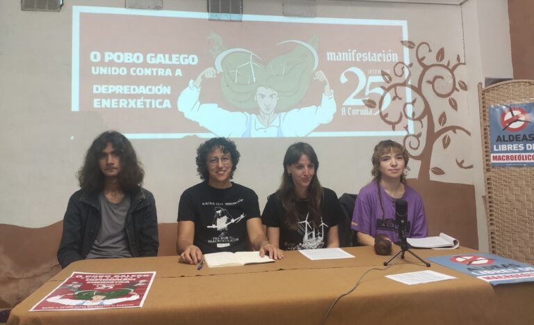 Convocan unha manifestación contra a “depredación enerxética” o 25 de setembro na Coruña