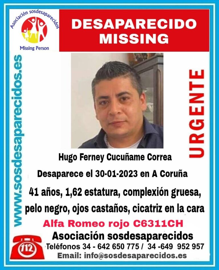 Buscan un home de 41 anos desaparecido desde o luns na Coruña