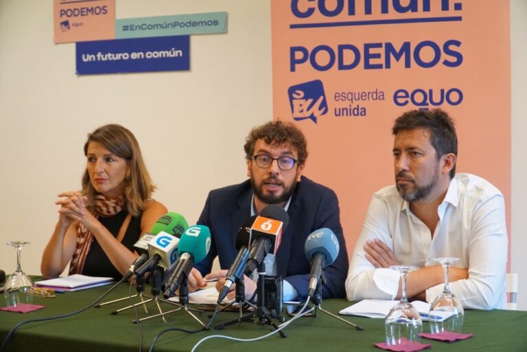 O candidato de Unidas Podemos na Coruña será “unha figura de consenso”, e non descartan “negociar” con Marea Atlántica