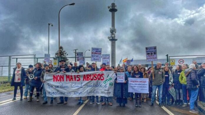 manifestación de defende a galega TVG