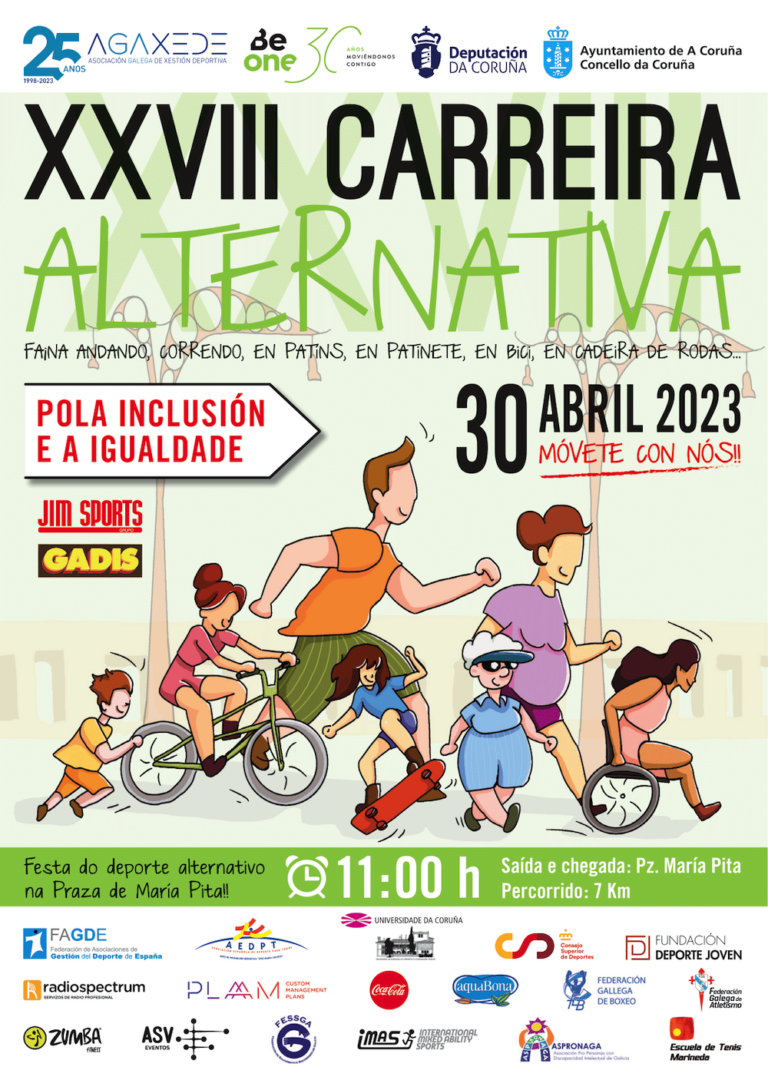 A Coruña acolle o domingo unha carreira inclusiva e solidaria