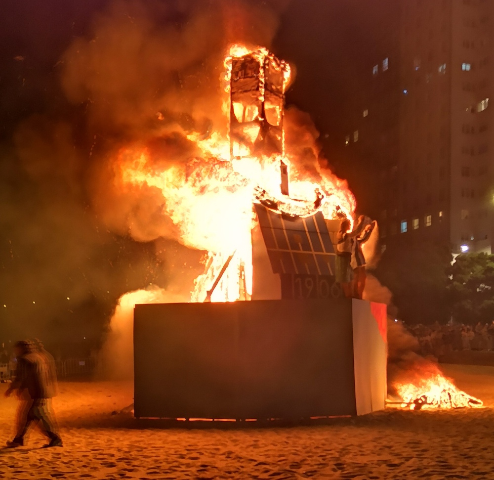 Imaxe da falla do San Xoán do ano pasado Riazor Coruña