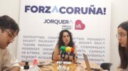 Rolda de prensa da concelleira do BNG Avia Veira. BNG