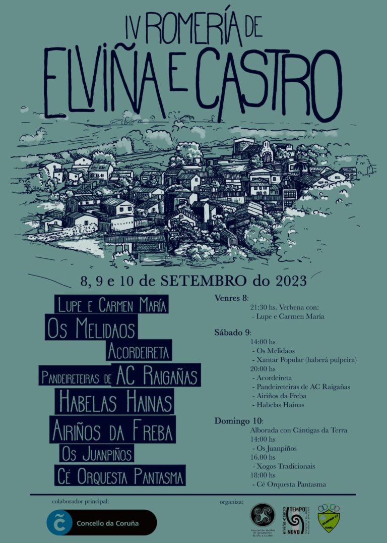 A Romaría de Elviña e Castro, na Coruña, terá como centro a música e o baile tradicional