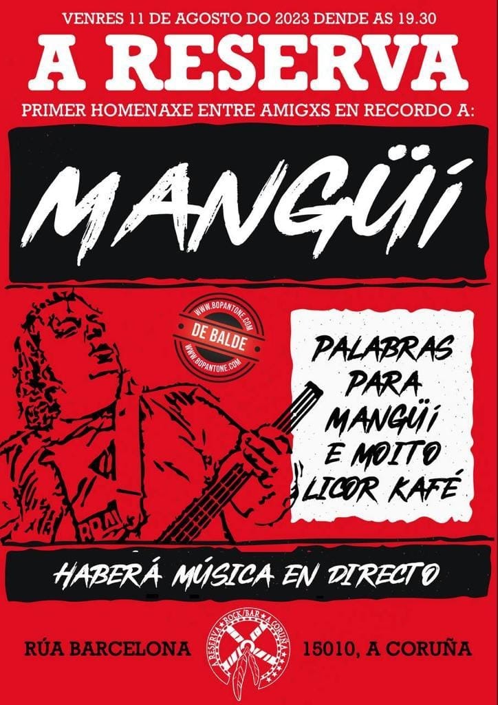 Palabras para Mangüi, unha nova homenaxe no seu barrio