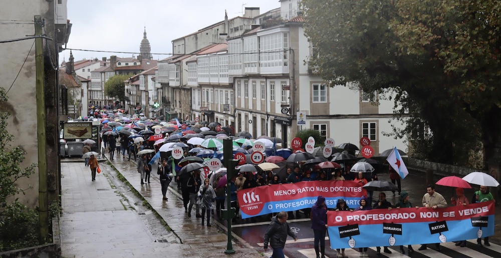 Manifestacion da CIG ENsino en Compostela