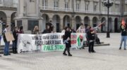 Manifestacion do Sindicato de Estudantes Galiza por Palestina en Maria Pita