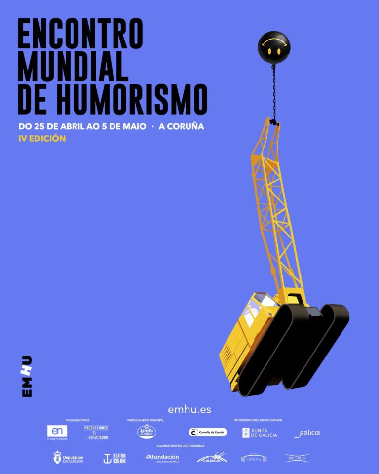 A Coruña será a sede do IV Encontro Mundial do Humorismo do 25 de abril ao 5 de maio