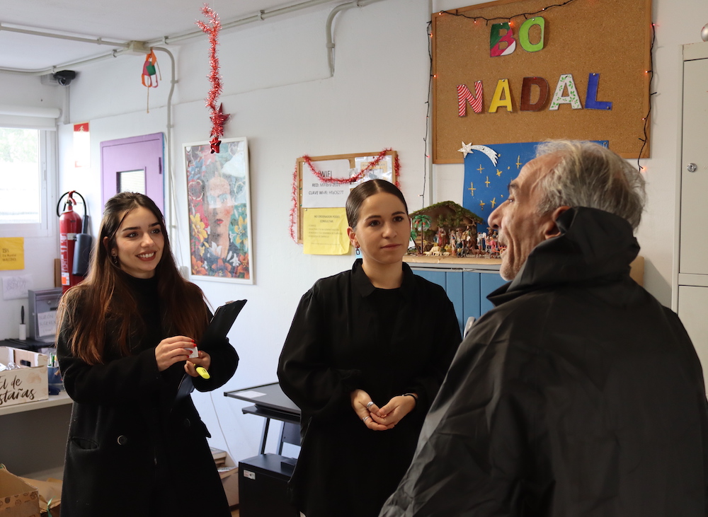Carolina Lopez Lima e Sueli Aller no Nadal Solidario en Sisifo Coruna