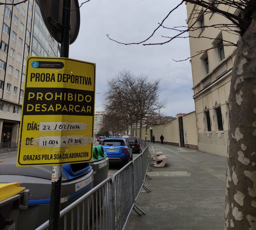 Dispositivo seguridade O Gran Camino Coruna