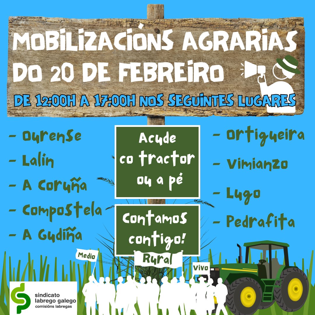 Mobilizacións 20F Sector Agro Coruna