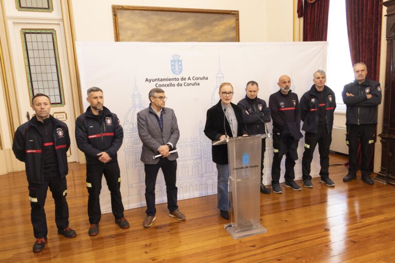 Os Bombeiros da Coruña atenderon en 2023 máis de 500 intervencións urxentes, chegando en dez minutos ou menos en 395