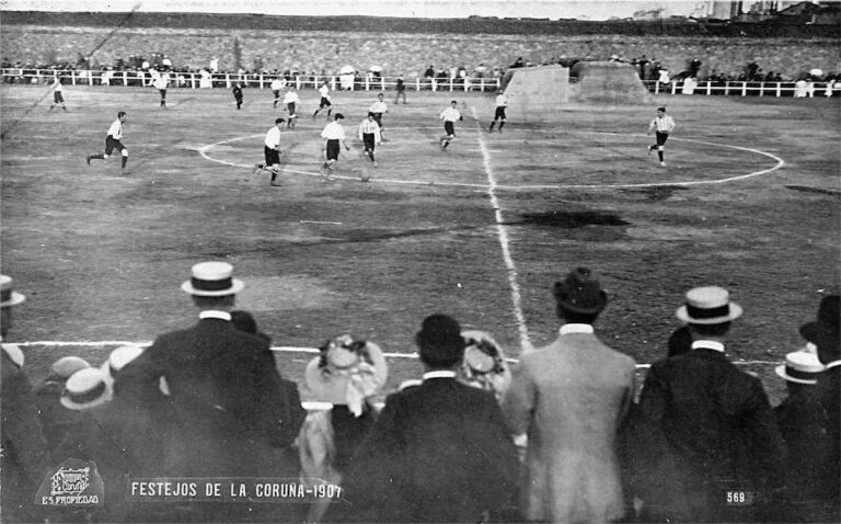 A primeira fot do RC Deportivo no Corralon da Gaiteira- Festexos da Coruña 1907, Pedro Ferrer copia