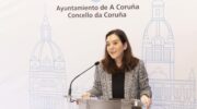 Arquivo - A alcaldesa da Coruña, Inés Rey, en rolda de prensa. ANDY PÉREZ - Arquivo