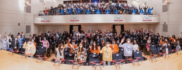 A gran final da terceira Liga Maker Drone na Coruña convoca máis de 170 escolares galegos