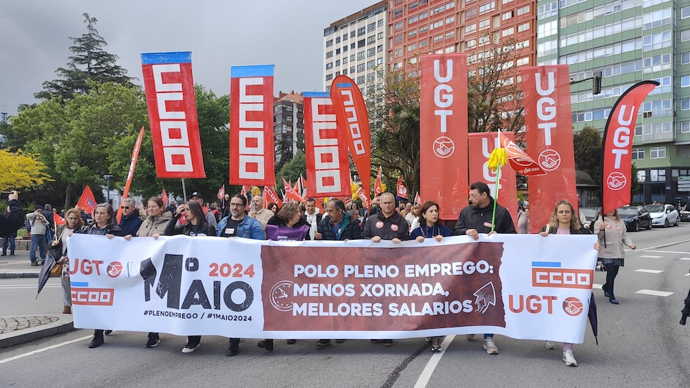Manifestacion CCOO Coruna 1 de maio