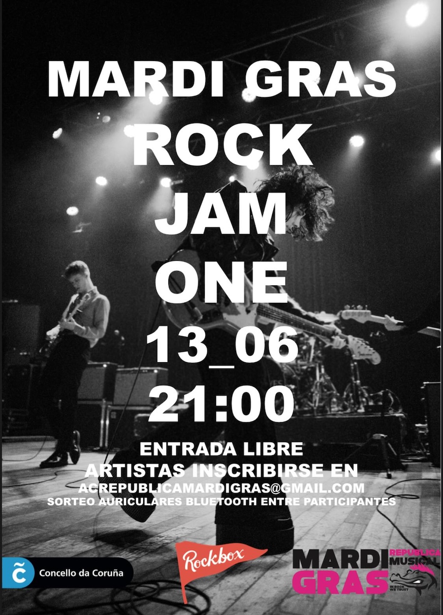 Rock Sesion corunesa na Mardi Grass