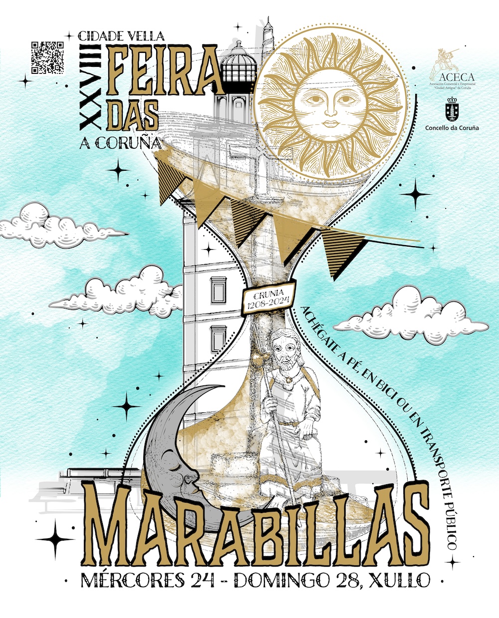 Cartel Feira Marabillas Coruna 2024