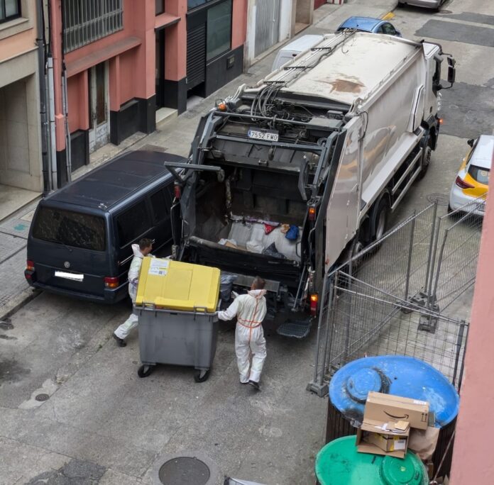 Un camión de ecollida lixo na Coruna