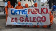 Accion Defende a Galega no estadio de riazor