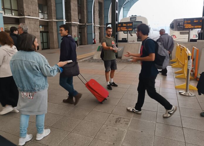 A CGT informan estes dias da folga na estacion de RENFE