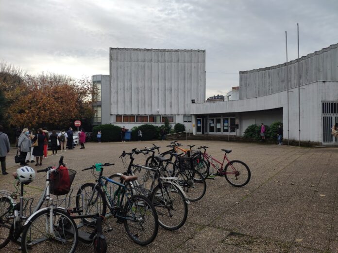 Bicis na Escola de Idiomas da Coruna