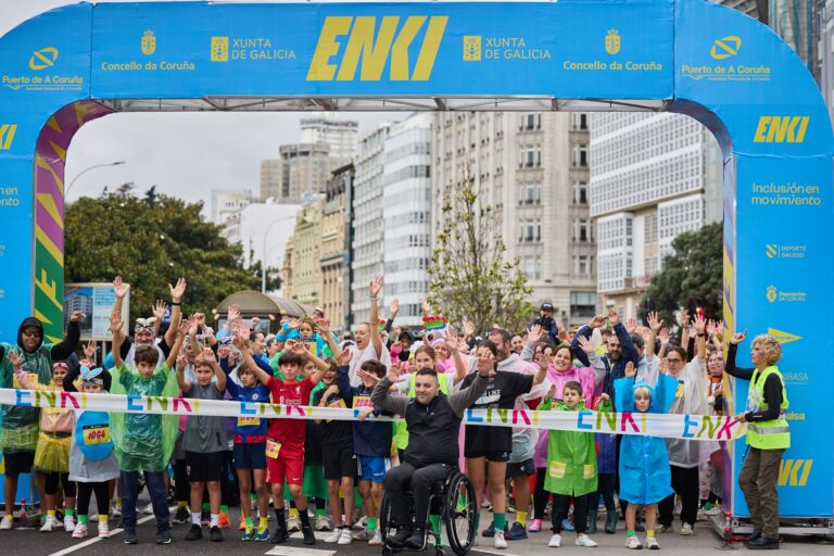 A carreira ENKI 2024 recada na Coruña máis de 96.000 euros para material e lecer inclusivo