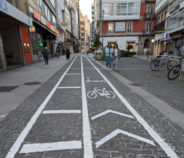 Carril Bici pola rua nova