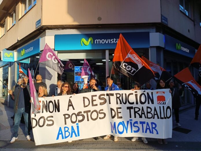 Concentracion Movistar CGT Abai