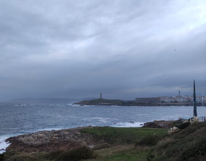 Mal tempo na Coruna