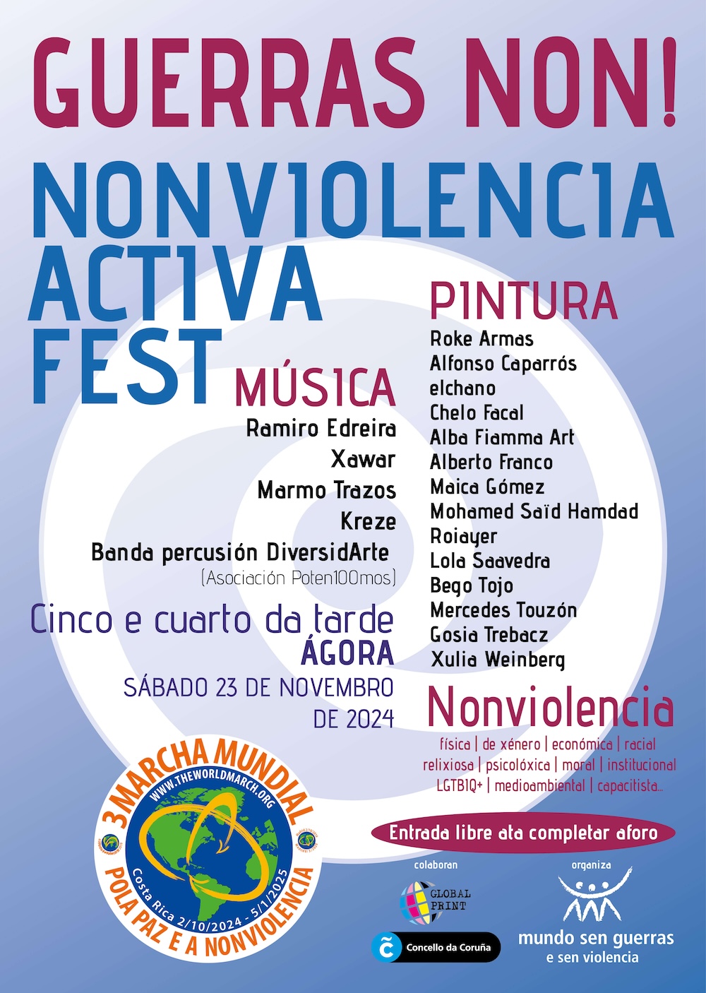 Nonviolencia Activa Fest II Cartel final