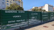 Pintadas no campo da maestranza contra a urbanizacion