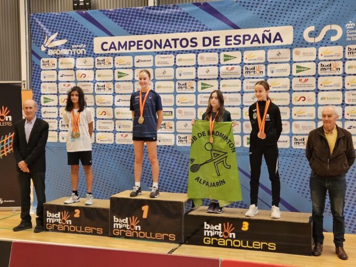 Maia Freire campiona de espana de badminton