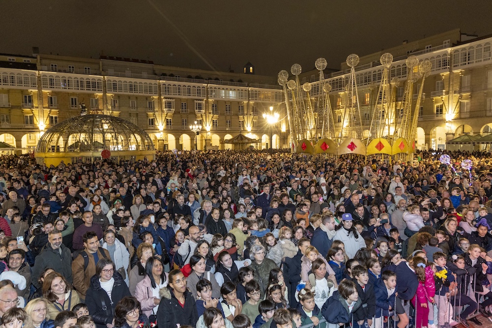 Maria Pita acendido de Nadal-Coruna 2025 2