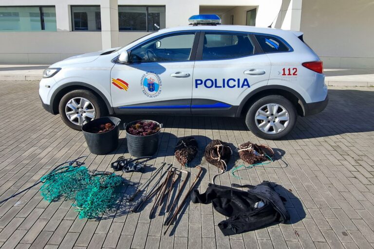 Dezasete persoas identificadas como furtivos na Coruña no que vai de 2025