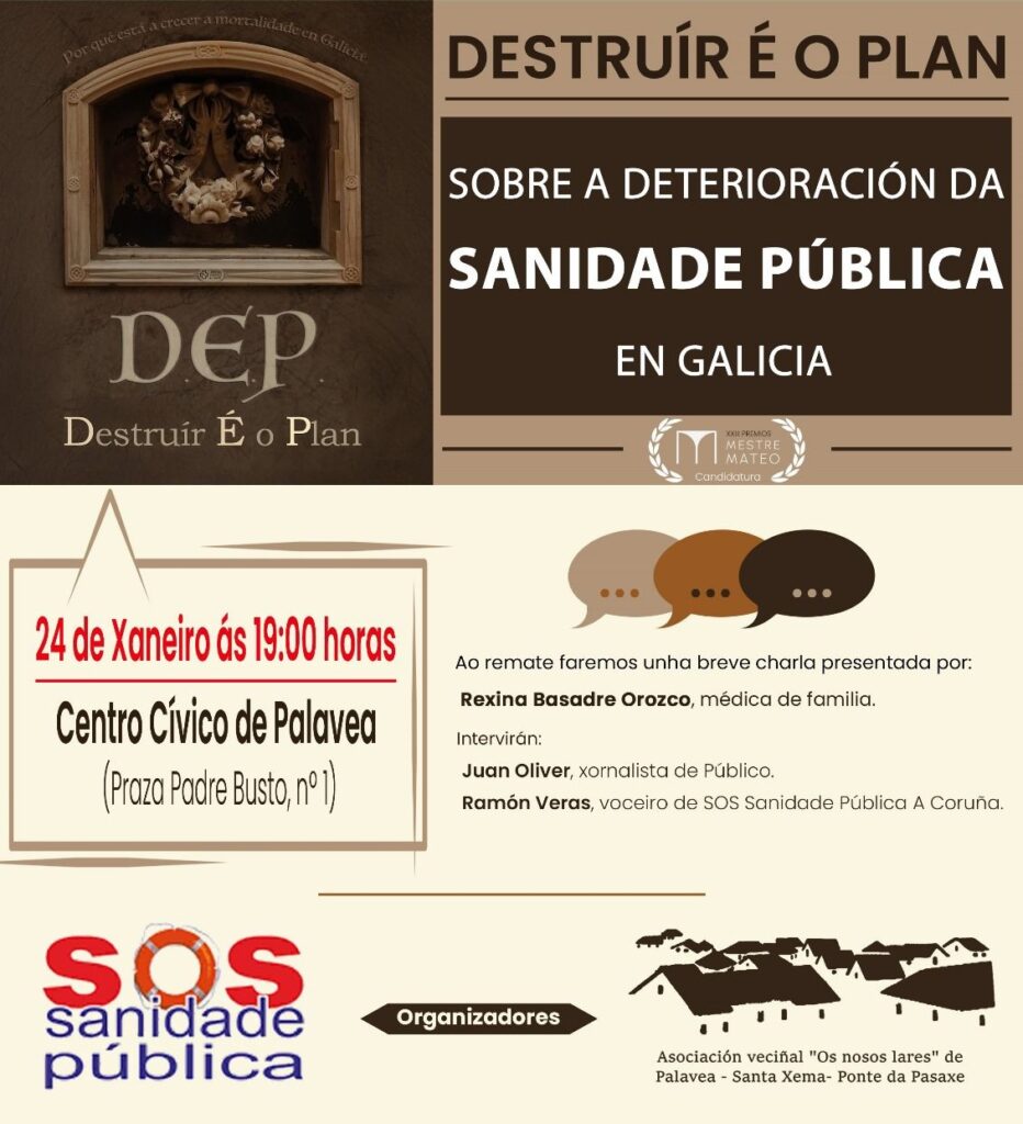 Documental SOS Sanidade Publica en palavea