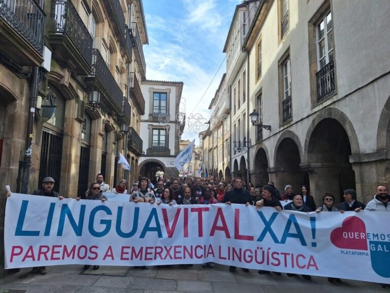 Manifestacion Queremos Galego Santiago