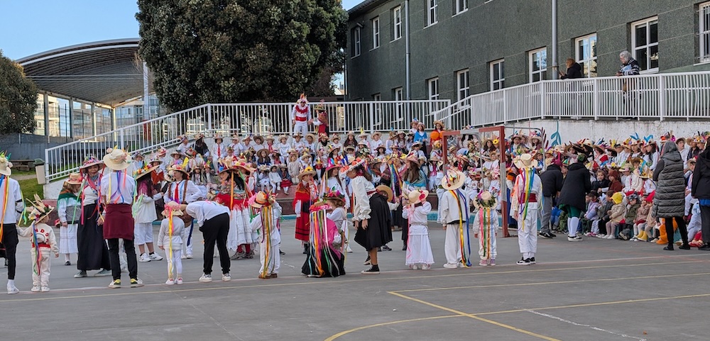 Muineira Cruzada de Samede no Entroido do CEIP Torre de Herucles