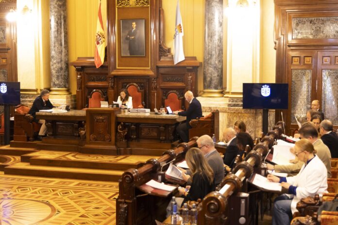 Pleno do Concello da Coruña. ANDY PÉREZ