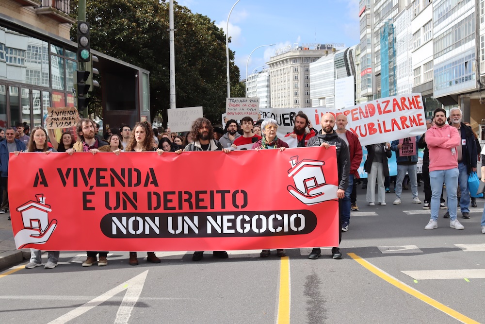 Manifestacion da vivenda Coruna 2025