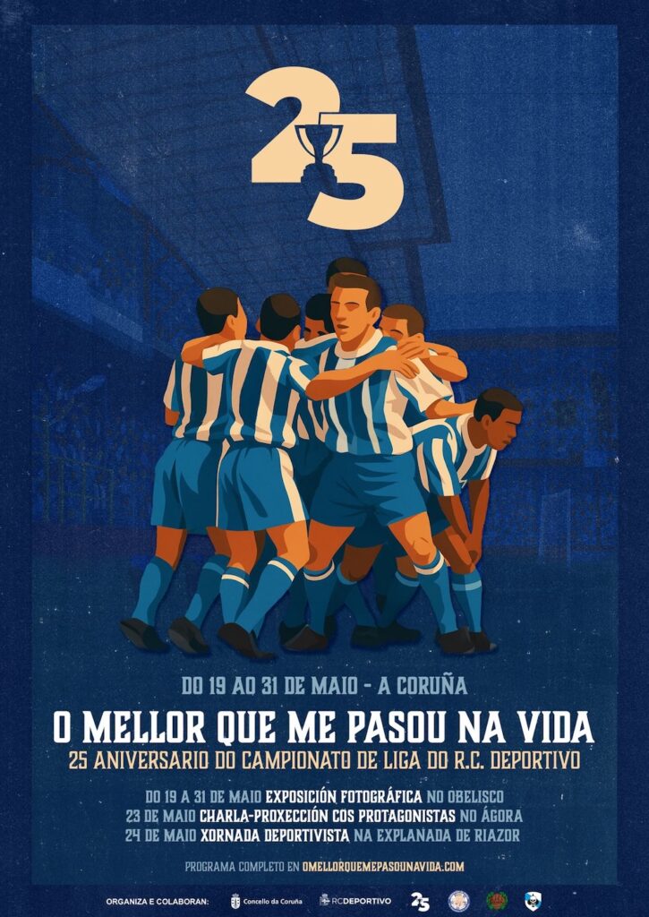 25 anos Liga Deportivo cartaz
