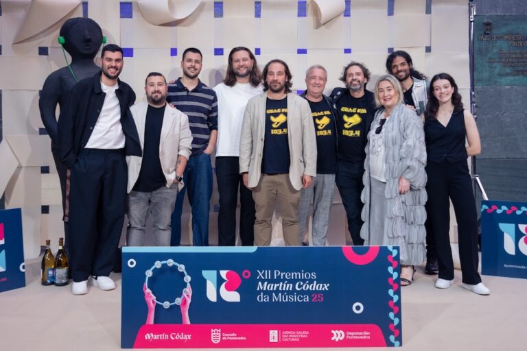 CUAC FM cos outros nominados Proxectos difusion musical dos Premios Martin Codax