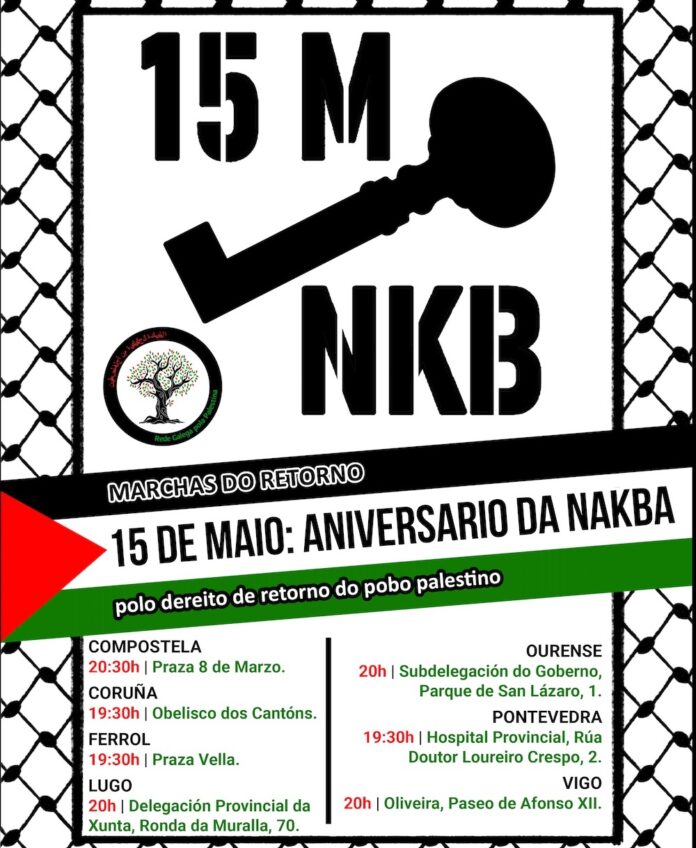 Concentracion Palestina en Galicia Nakba