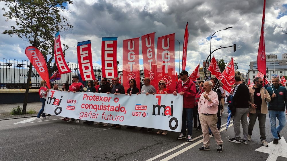 Manifestacion 1 de Maio UGT e CCOO Coruna 2