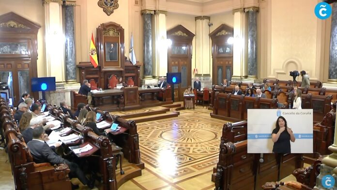 Pleno de maio na cidade da Coruna