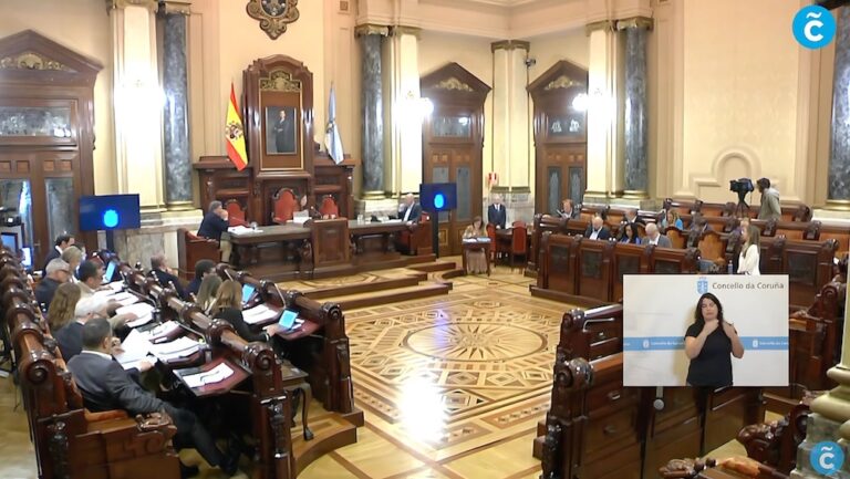 Pleno de maio na cidade da Coruna