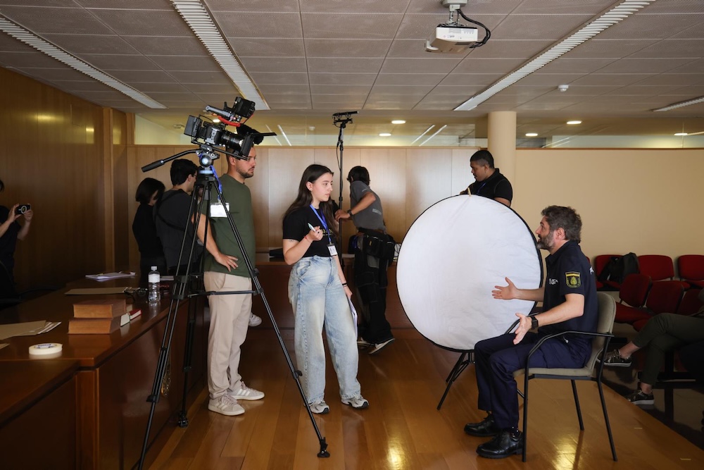 Rodaxe na Facultade de Ciencias da Comunicacion da UDC de Una muñeca vestida de Azul 2