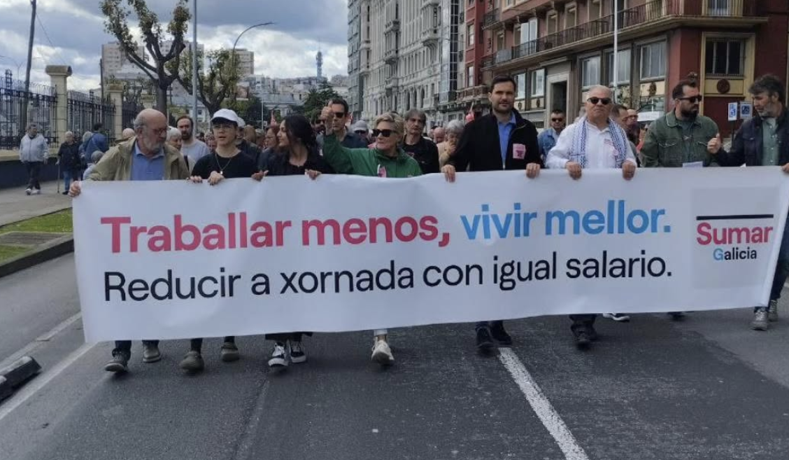 Sumar Galicia na Manifestacion Coruna 1 de maio