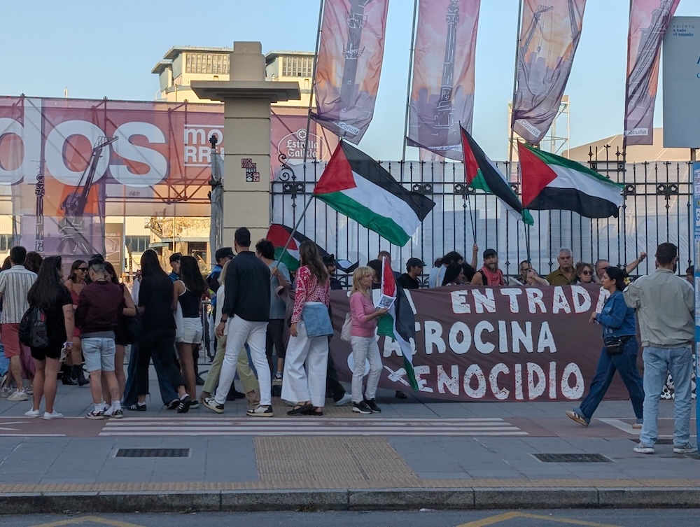 Concentracion contra o Morrina Fesst de BDS