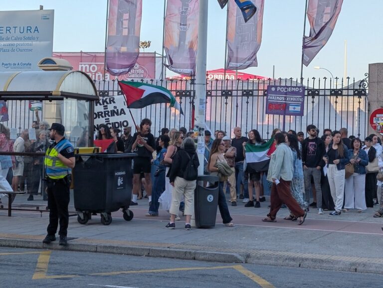 oncentracion contra o Morrina Fesst de BDS 2